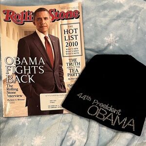 Rolling Stone Obama issue Oct 14 2010 with bling beanie
